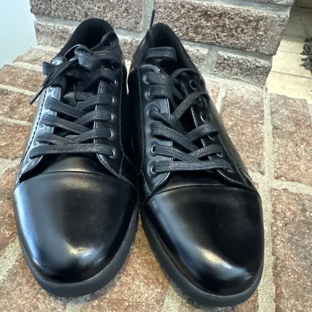 Stacey Adams Men's Howell 21530 Black W/White‎ Sole Casual Sneaker Size 10M